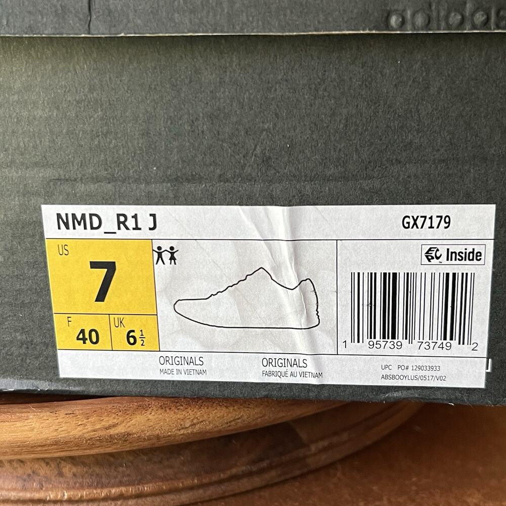 Adidas NMD R1 Confetti Sole Black Boost Foam Women's 8 Youth 7 Shoes Sneakers - Picture 11 of 16